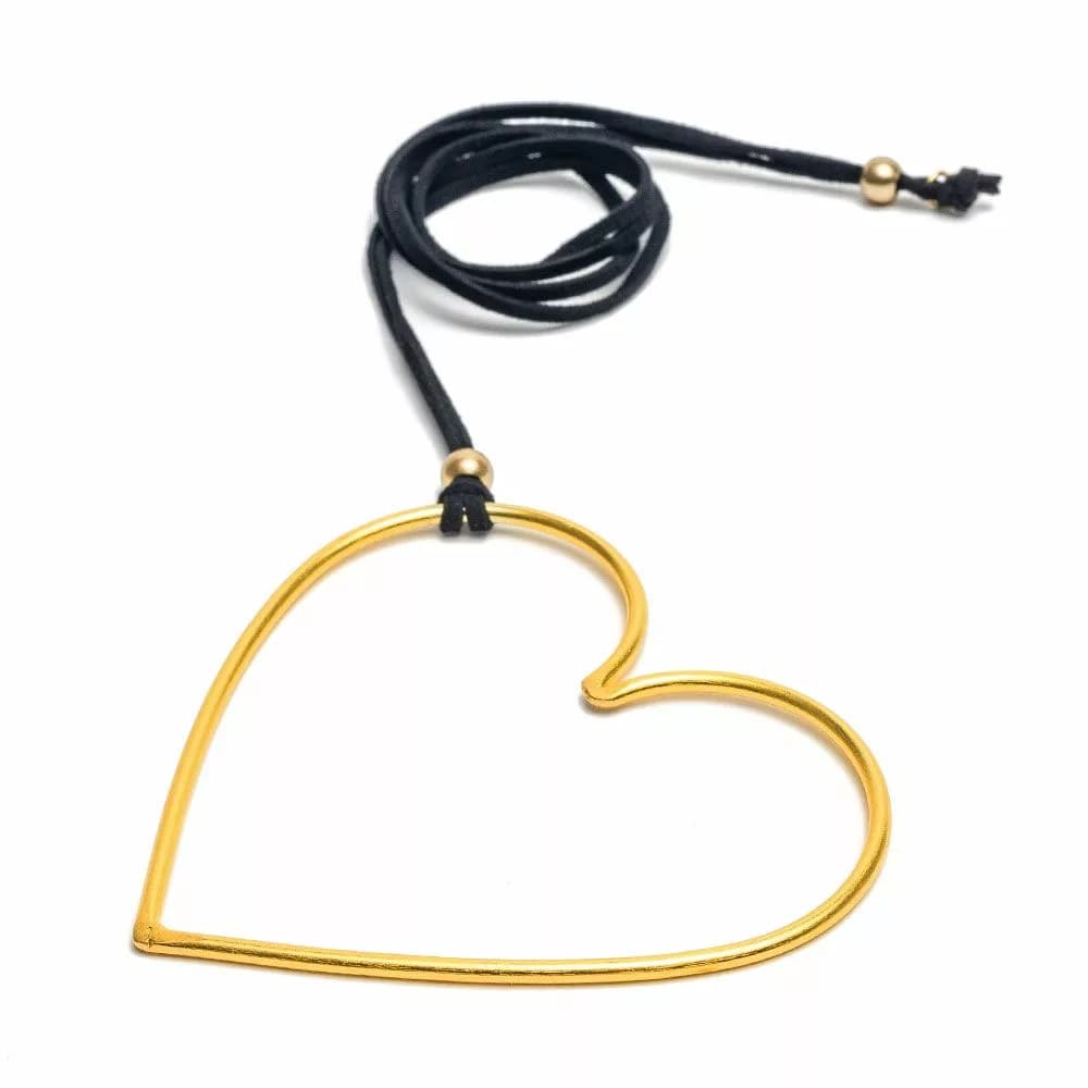 Pendente filo cuore grande - 1