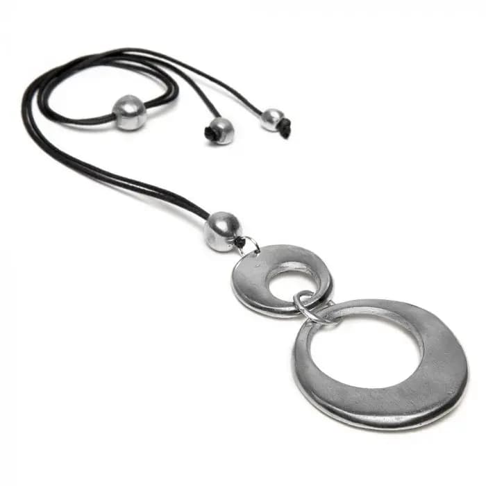Pendente 2 cerchi irregolari - 1