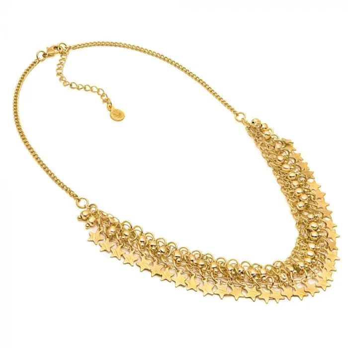 Collana maglia multi stelle/sfere - 1