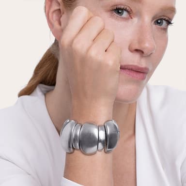Bracciale elastico placche bombate - 2