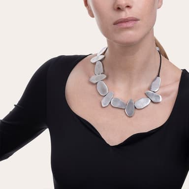 Collana filo forme irregolari - 2