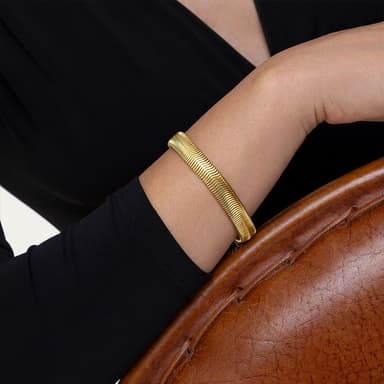 Bracciale serpente piatto - 2