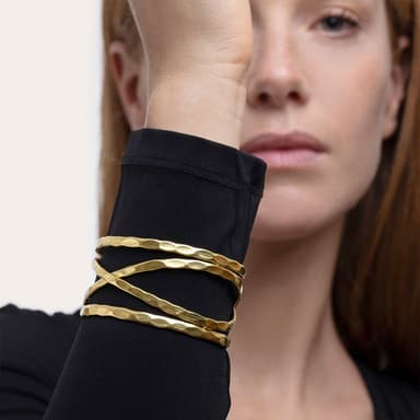Bracciale fascia intreccio - 2