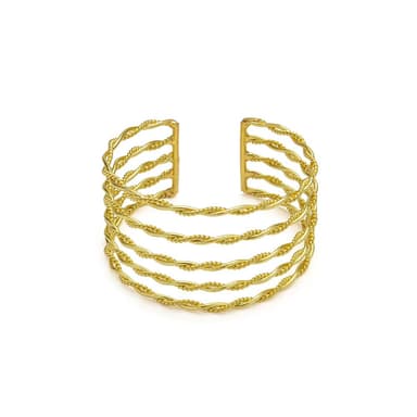Bracciale fascia 5 linee torchon - 1