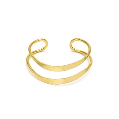 Bracciale fascia 2 linee ondulate - 1