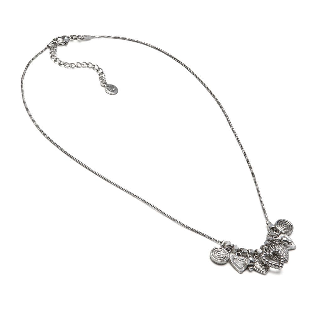 Collana pendenti cuori mix - 1