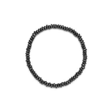 Bracciale elastico tondi ematite - 1