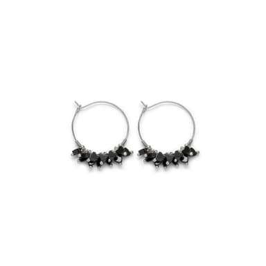 Orecchini micro cuori ematite - 1