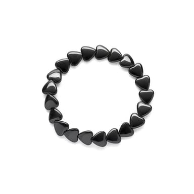 Bracciale elastico cuori grandi - 1