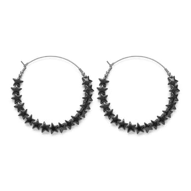 Orecchini stelle ematite - 1