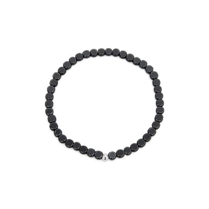 Bracciale elastico sfere piatte - 1