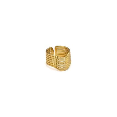 Anello fascia linee ondulate - 1