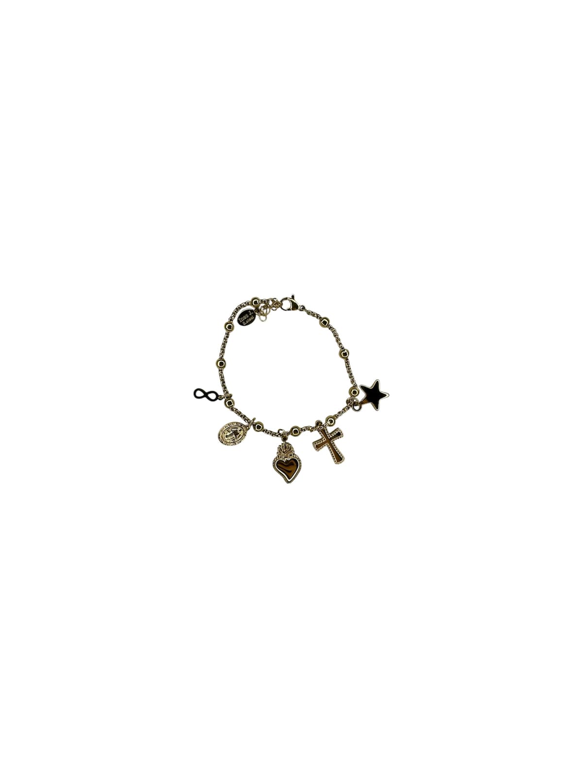 Bracciale charm cuore sacro gold - 1