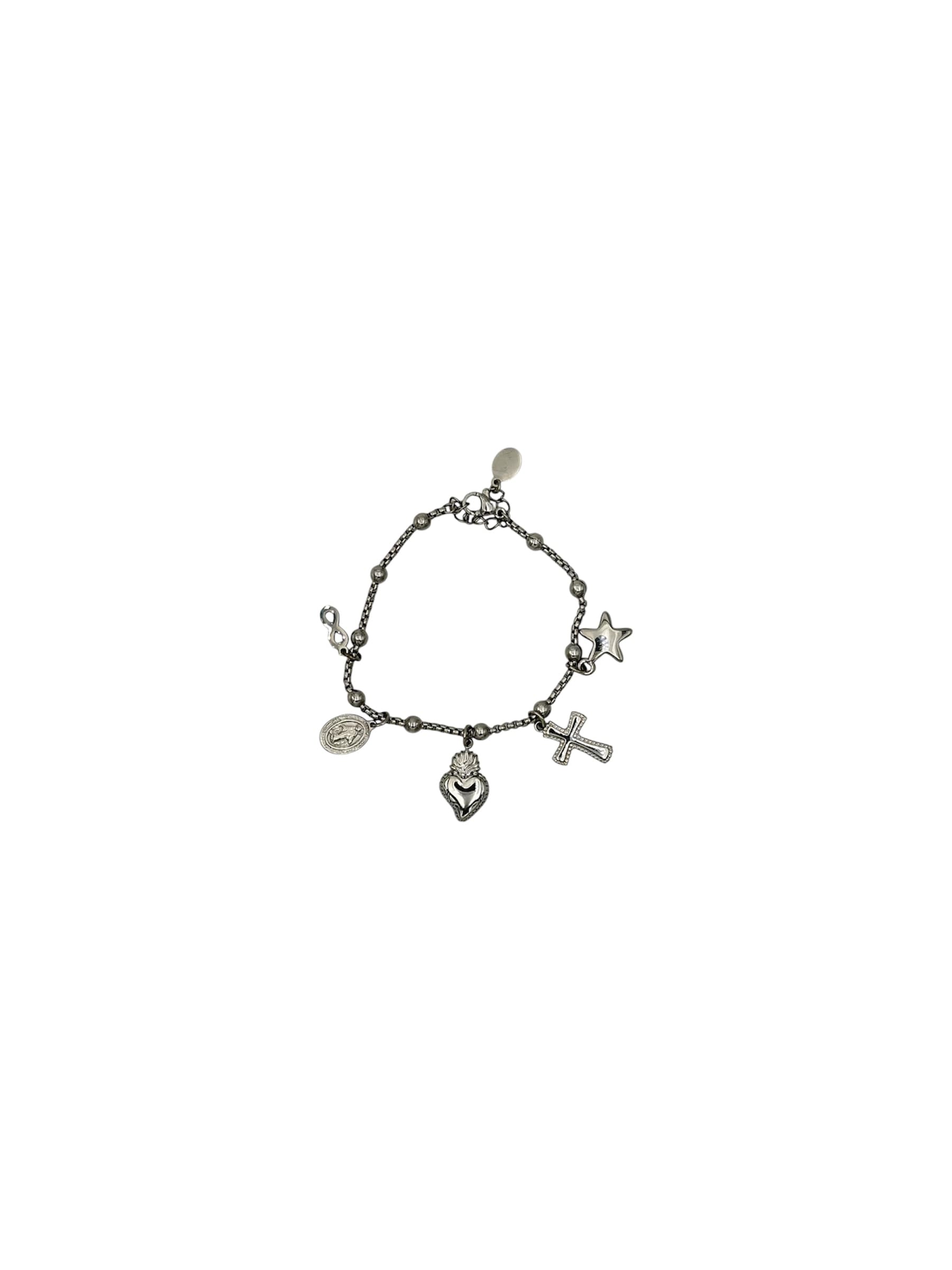 Bracciale charm cuore sacro