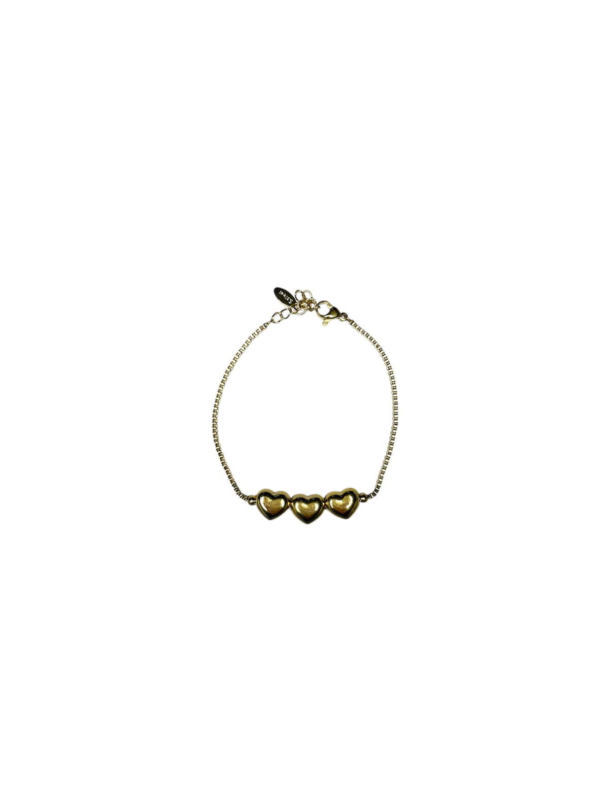 Bracciale charm cuori gold - 1