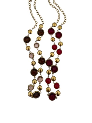 Collana pietre colorate gold - 1