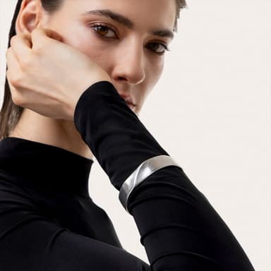Bracciale fascia martellato 1cm - 2