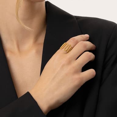 Anello onda sinuosa - 2