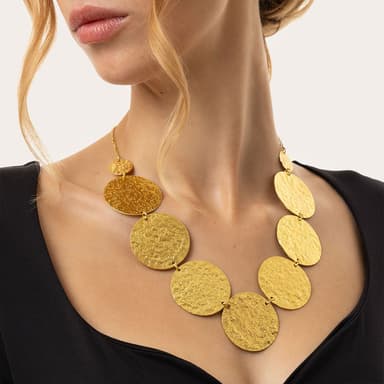 Collana maxi placche raw - 2