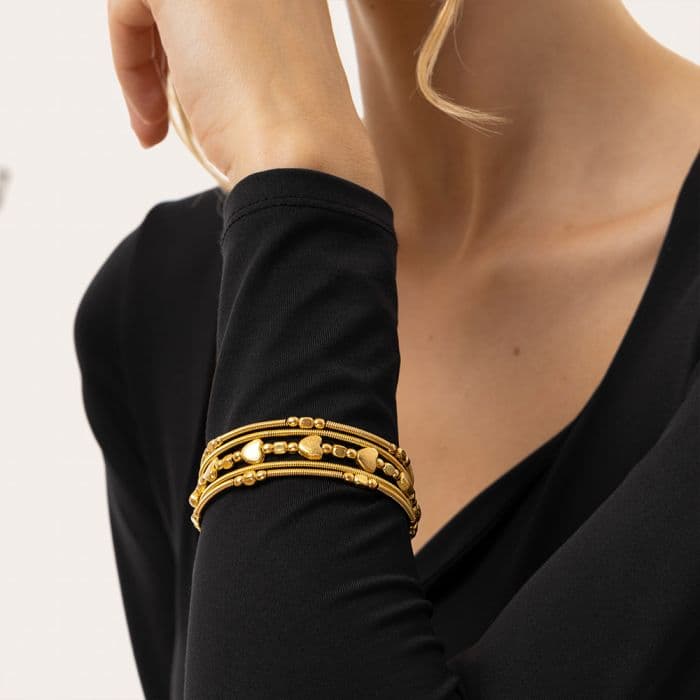 Bracciale molla cuori - 2