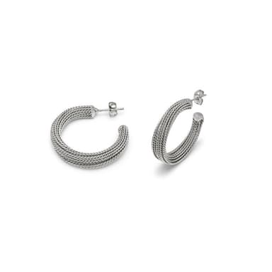 Orecchini c-hoop intreccio - 1