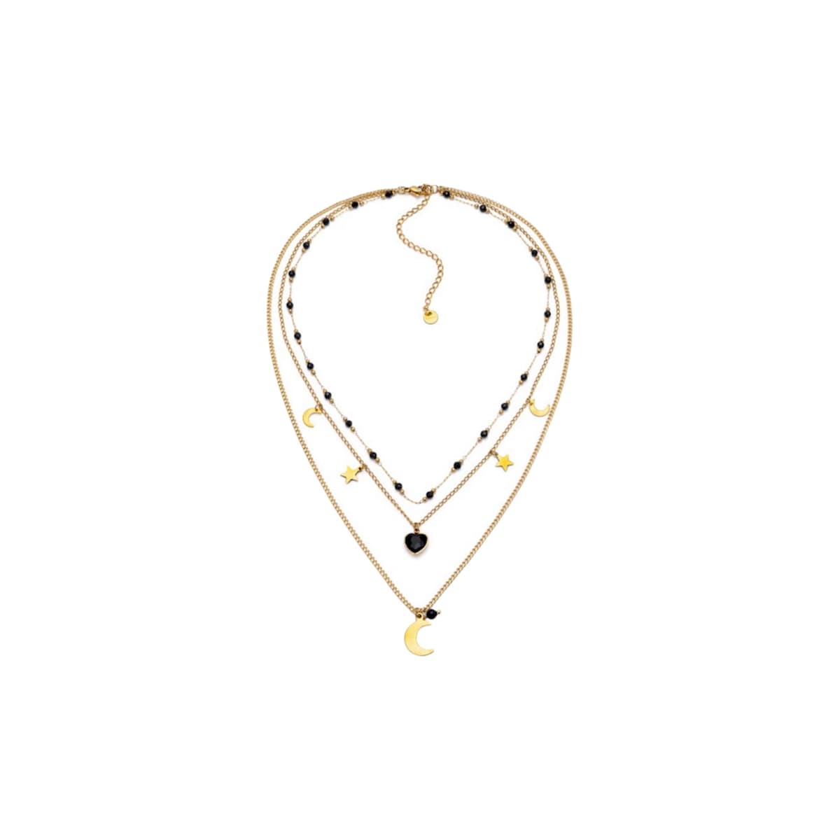 Collana tre fili con pendenti - 1