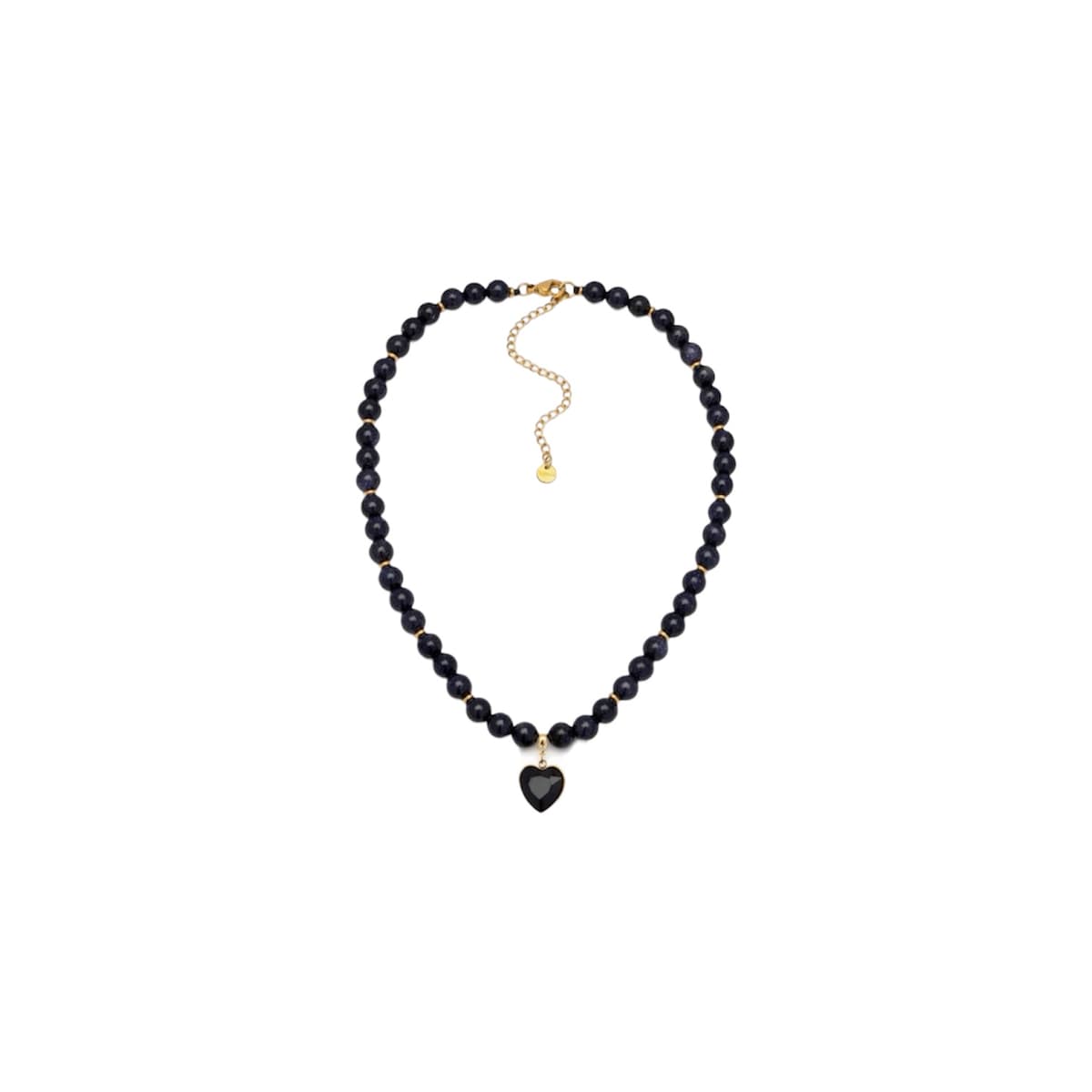Collana perle con cuore pendente - 1