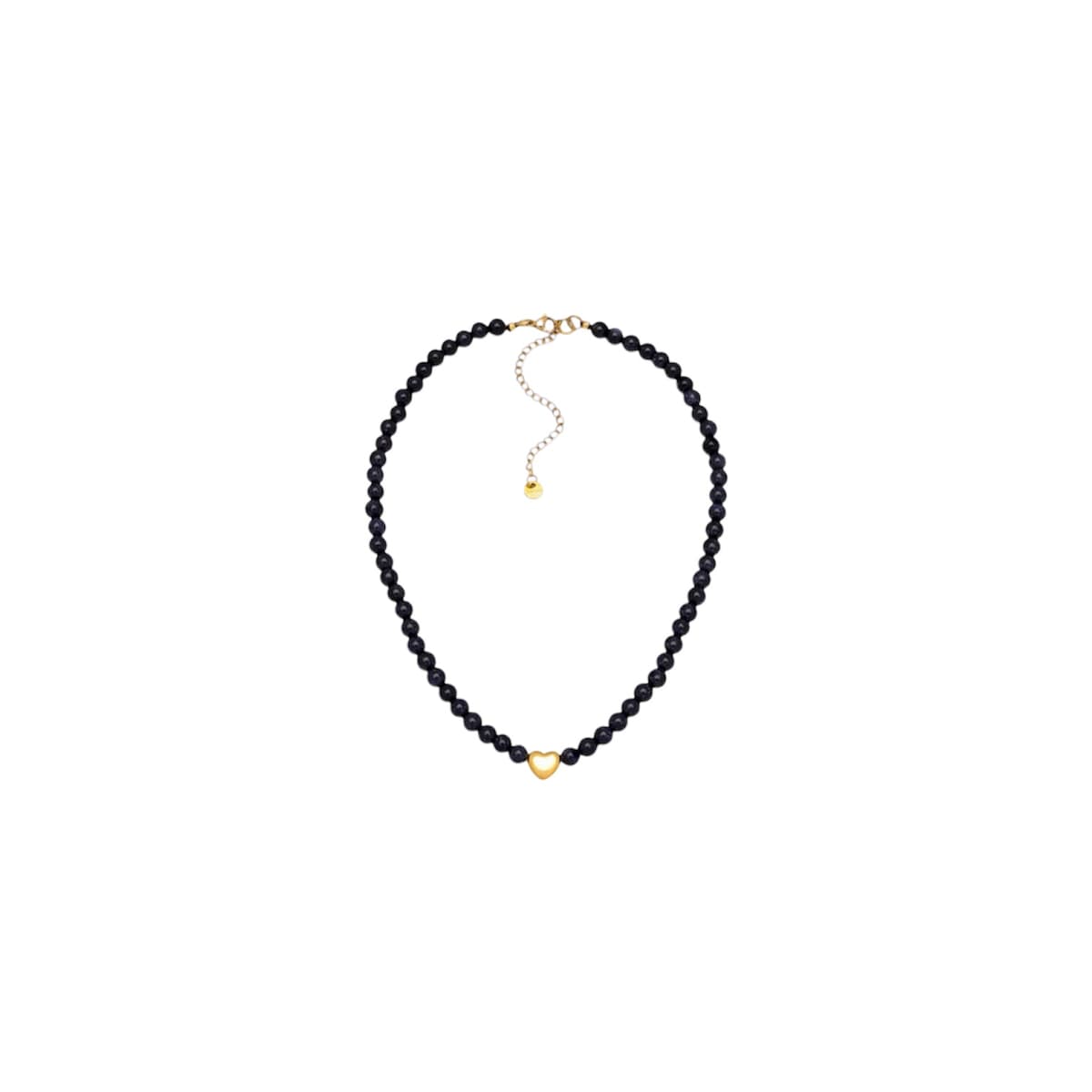 Collana perle piccole con cuore - 1