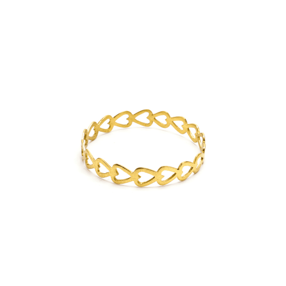 Bracciale bangle cuori forati - 1