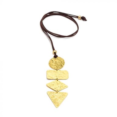 Collana con pendenti placche irregolari - 1