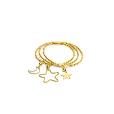 Bracciale pendenti stella e luna - 1