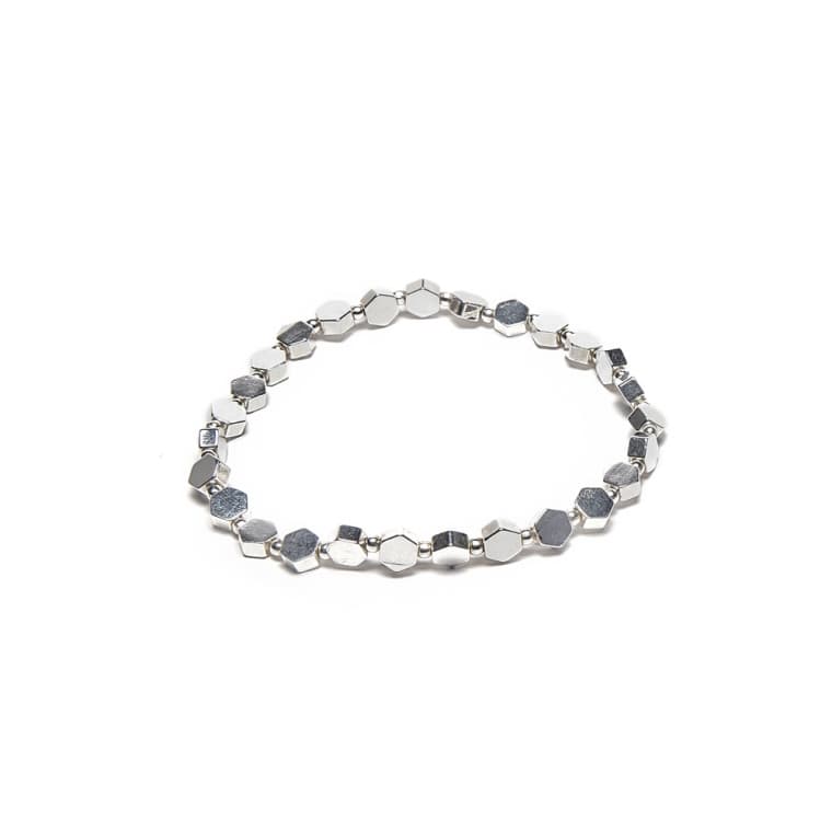 Bracciale elastico esagonale lucido - 1