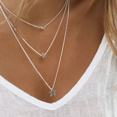 Collana 3 fili stelle - 2