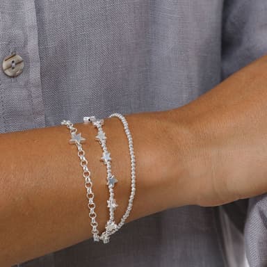 Bracciale 3 mix fili stelle - 2