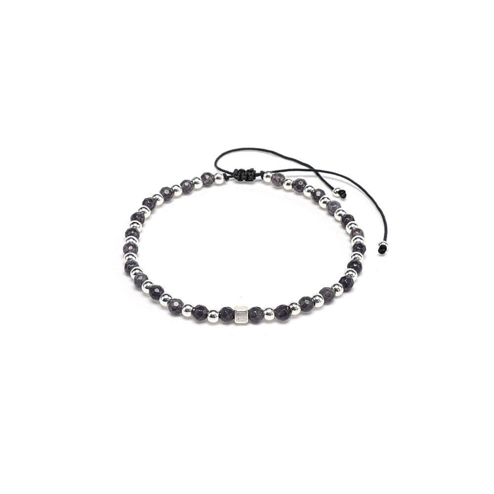 Bracciale sfere sfacettate - 1