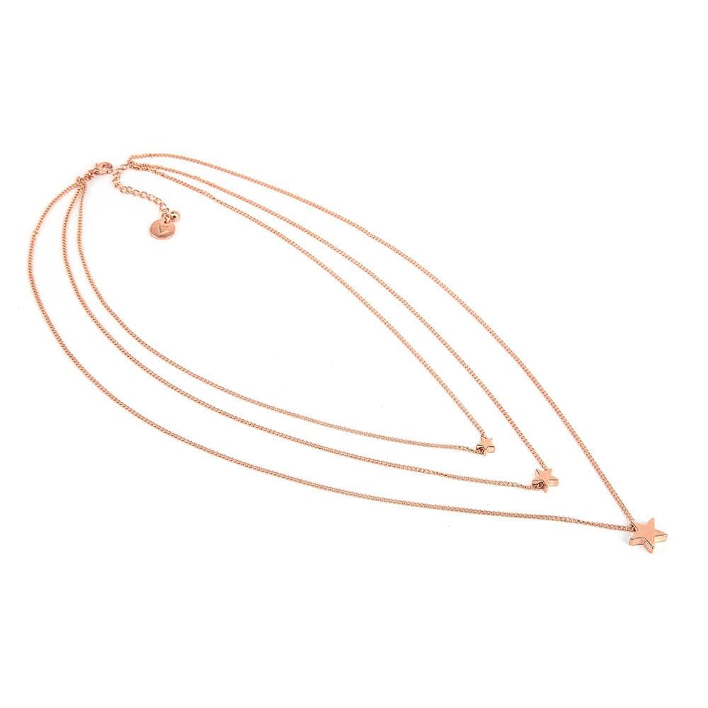 Collana 3 catene con stelle - 1