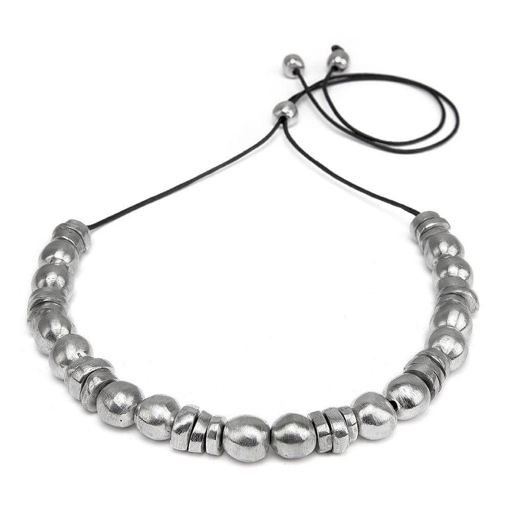 Collana filo sfere e rondelle - 1