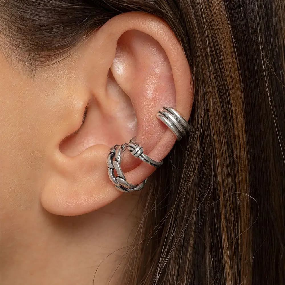 Orecchini ear cuff 3 fascette - 1