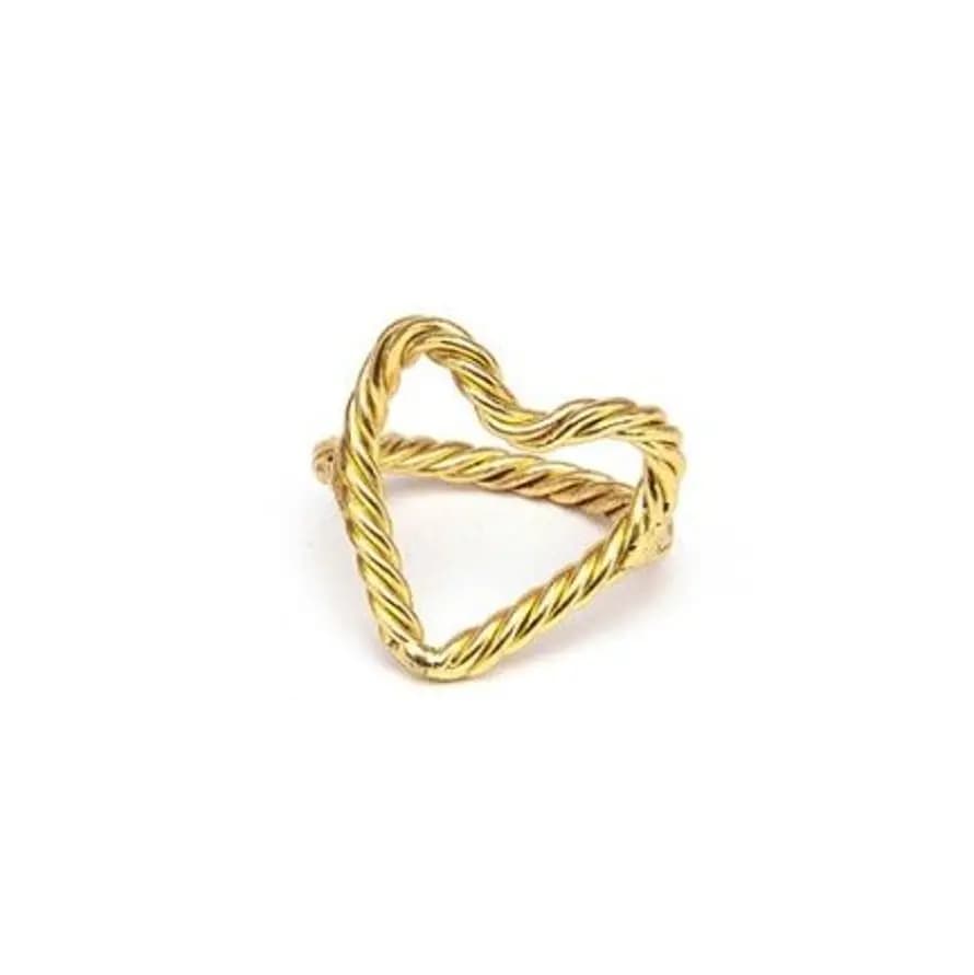 Anello cuore ondulato - 1
