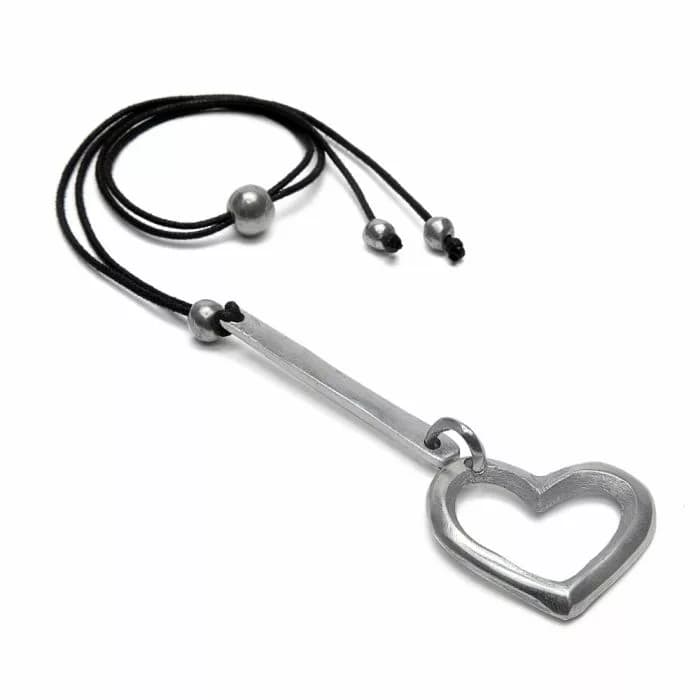 Pendente cuore e barra - 1