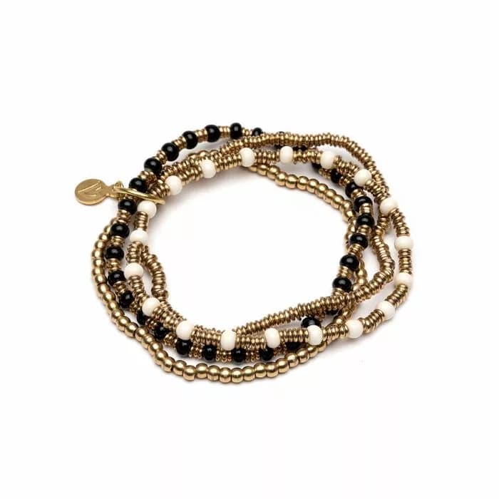 Bracciale elastico 4 fili mix - 1
