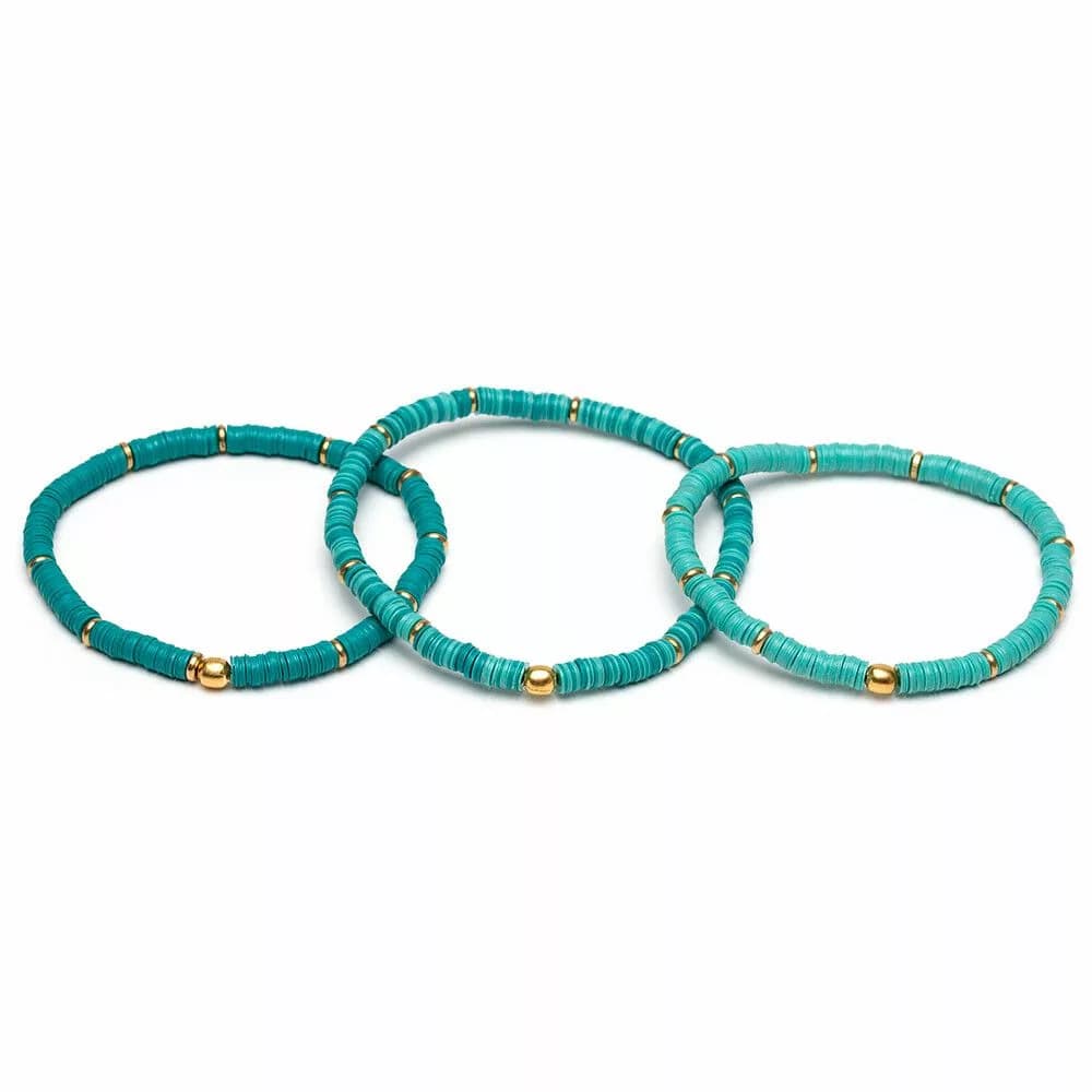 Bracciale elastico mini paillettes - 1