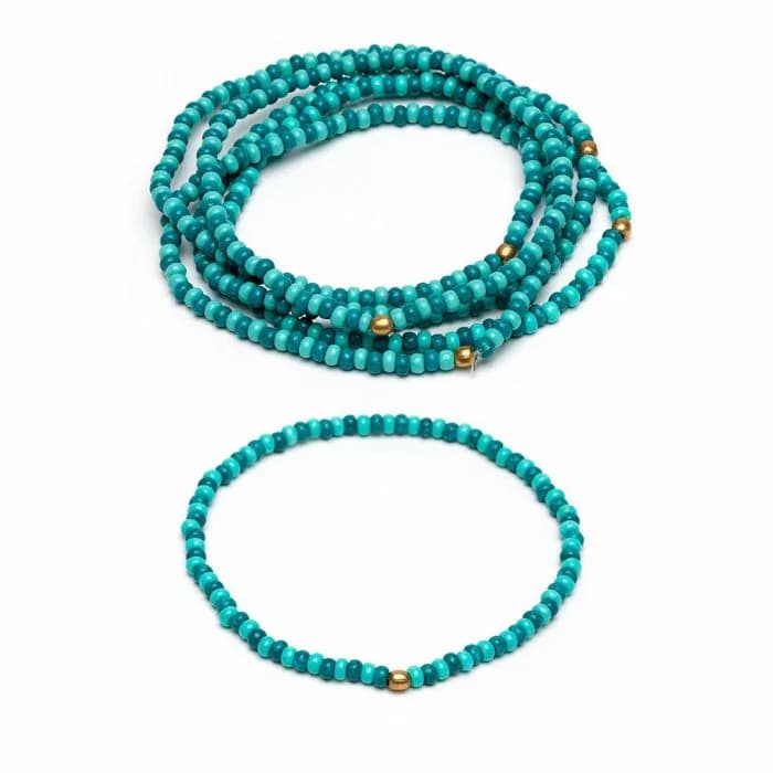Bracciale elastico perline mix - 1