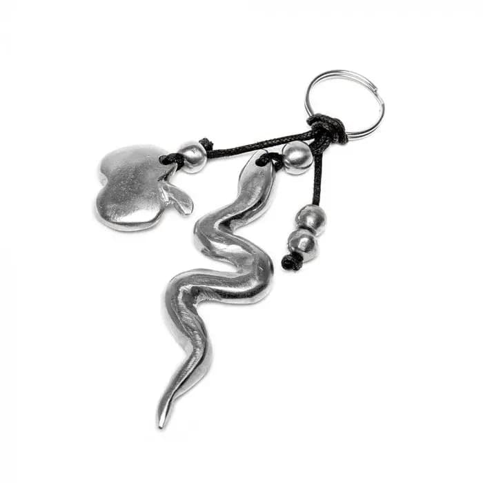 Portachiavi serpente e mela - 1