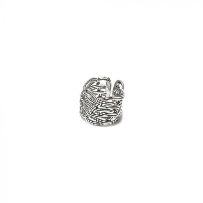 Anello fascia intrecciata - 1