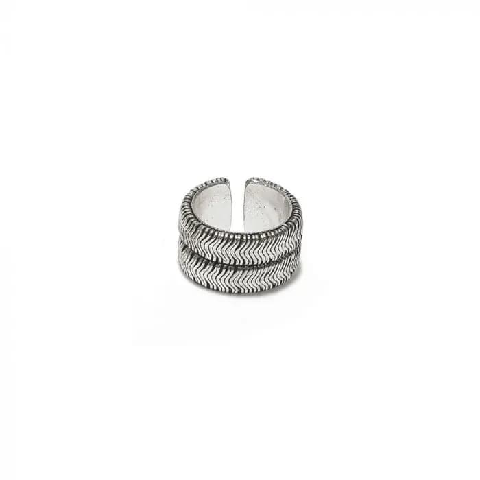 Anello fascia serpente doppio - 1