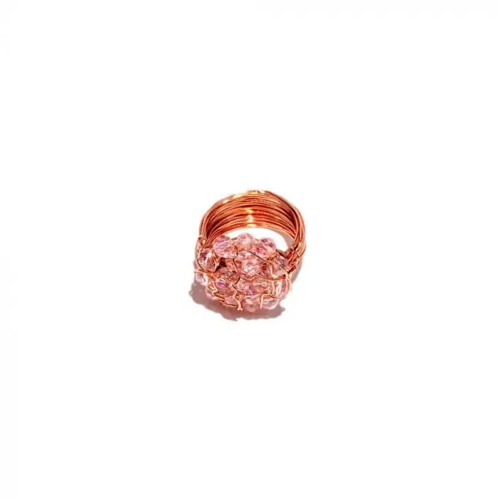 Anello fiore cristalli - 1