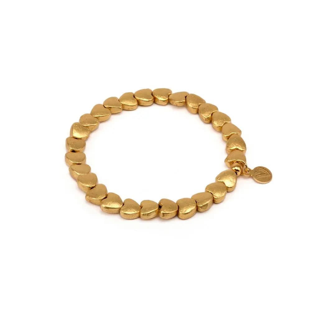 Bracciale elastico cuori lisci - 1