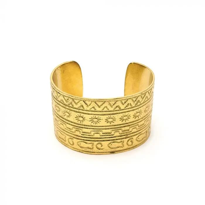 Bracciale fascia design geroglifici - 1