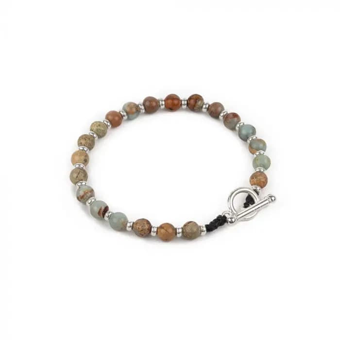 Bracciale agalmatolite chiusura t-bar - 1